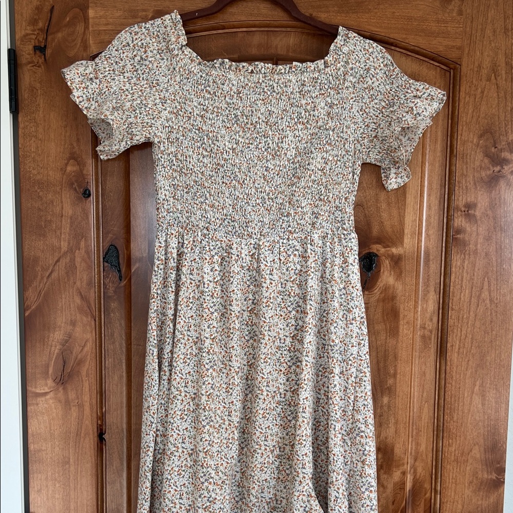 Floral Smocked Midi Dress